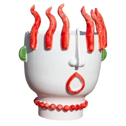 Ifigenia Street Vendor of Peppers Head Vase