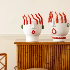 Ifigenia Street Vendor of Peppers Head Vase