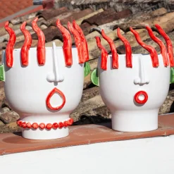 Ifigenia Street Vendor of Peppers Head Vase