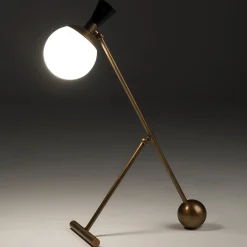 Igloo burnished brass table lamp