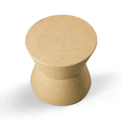 Ikona Stool in Giallo Egiziano Marble by Elisa Ossino