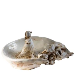 Il Bene E Il Male Beige Sculpture