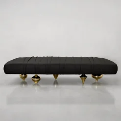 Il Pezzo 1 Black Leather Bench