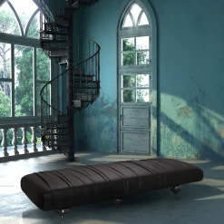 Il Pezzo 1 Black Leather Bench