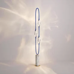 Il Pezzo 12 Blue Majorelle-Gold-Calacatta Gold Floor Lamp