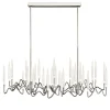 Il Pezzo 3 30-Lights Nickel Long Chandelier