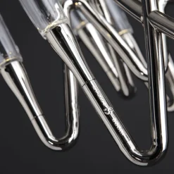 Il Pezzo 3 30-Lights Nickel Long Chandelier