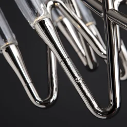 Il Pezzo 3 21-Lights Nickel Round Chandelier