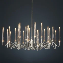 Il Pezzo 3 Nickel Round Chandelier