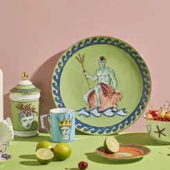 Il Viaggio di Nettuno Moss Green Place Holder/Centerpiece