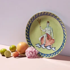 Il Viaggio di Nettuno Moss Green Place Holder/Centerpiece