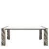 Ilan Multicolor Marbles With Metal Structure Dining Table