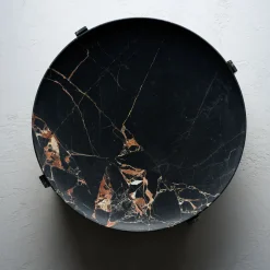 Imperial M Black and Gold Marble Centerpiece