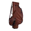 Imperiale Brown & Blue Leather Golf Bag