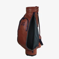 Imperiale Brown & Blue Leather Golf Bag