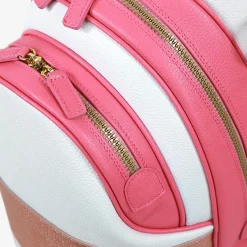 Imperiale Pink & White Leather Golf Bag