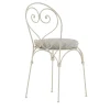 Inbloom Cushioned Wrought Iron White Chair