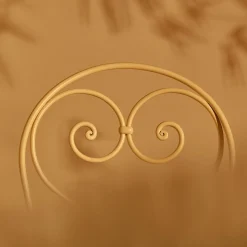 Inbloom Cushioned Wrought Iron White Chair