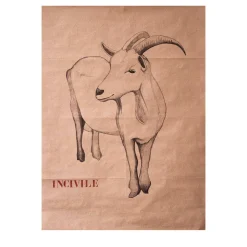 Incivile Pen Drawing on Paper