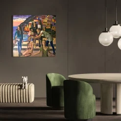 Incoronazione di Positano Oil on Linen Painting