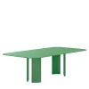 India Large Rectangular Green Metal Outdoor Dining Table