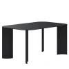 India Medium Rectangular Black Metal Outdoor Dining Table