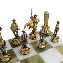 Indians Vs Cowboys Chess Set
