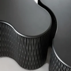 Infinity Anthracite Black Wood Nesting Tables