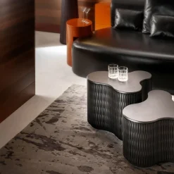 Infinity Anthracite Black Wood Nesting Tables