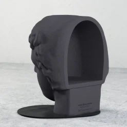 Ink Black Betti Stool in by Marialaura Rossiello Studio Irvine