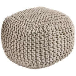 In&Outdoor Pet Lover Safari Beige Square Pouf