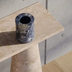 Inside Out Blue Sodalite Vase by Karen Chekerdjian