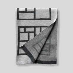 Insula Black Blanket by V. Mancini and P. Iaconantonio