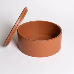 Intarsio Pecan Circle Box