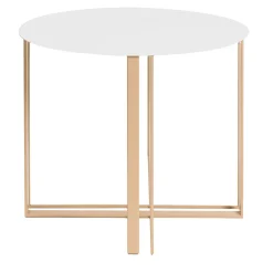 Intersection White & Champagne Bistro Table