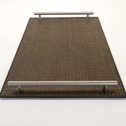 Intreccio Braided Leather Tray