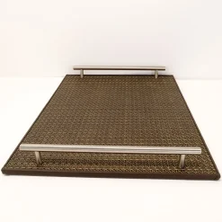 Intreccio Braided Leather Tray