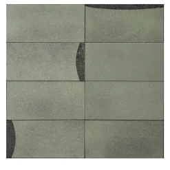 Inversi Set of 22 Green Tiles by Margherita Rui