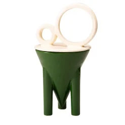 Iperbole 2 Green & White Ceramic Coffee Container