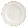 Irene Set of 2 White & Gold Soup Plates