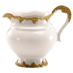 Irene White & Gold Milk Jug