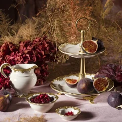 Irene White & Gold Milk Jug