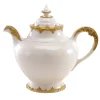 Irene White & Gold Tea Pot