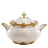 Irene White & Gold Tureen