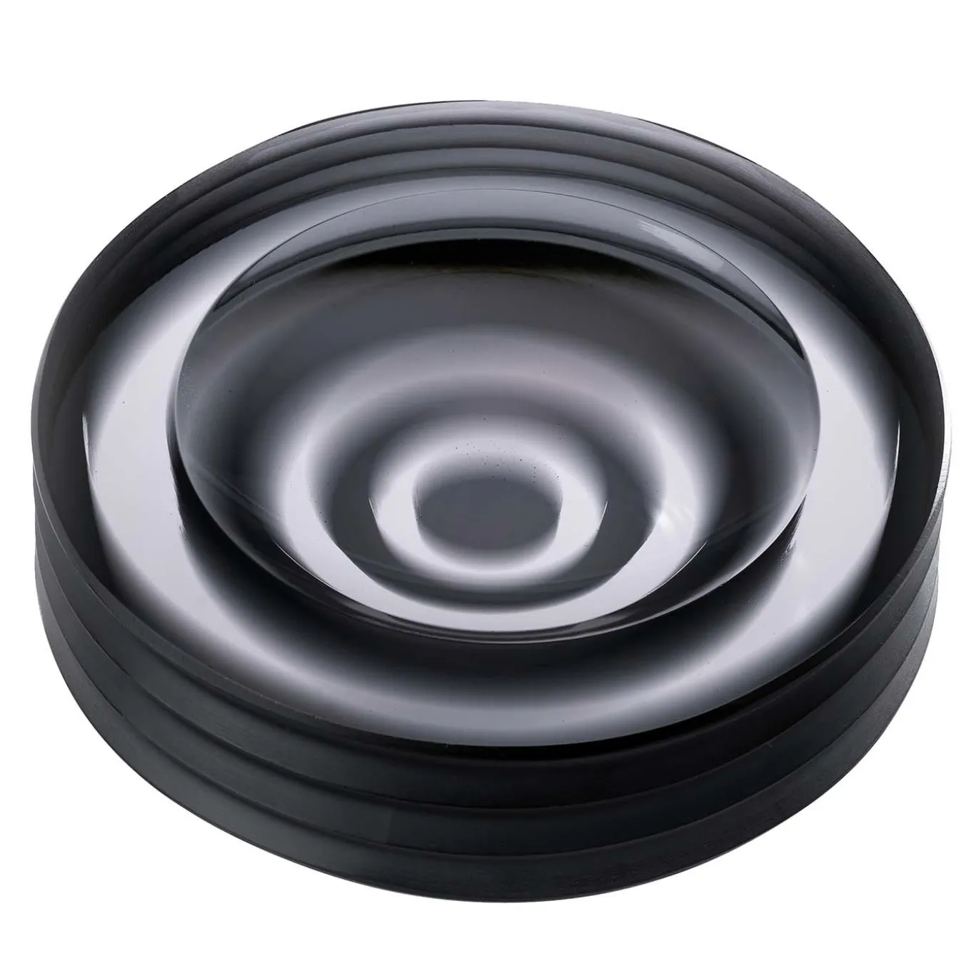 Iride Plissé Ashtray Steel Gray by Federico Peri