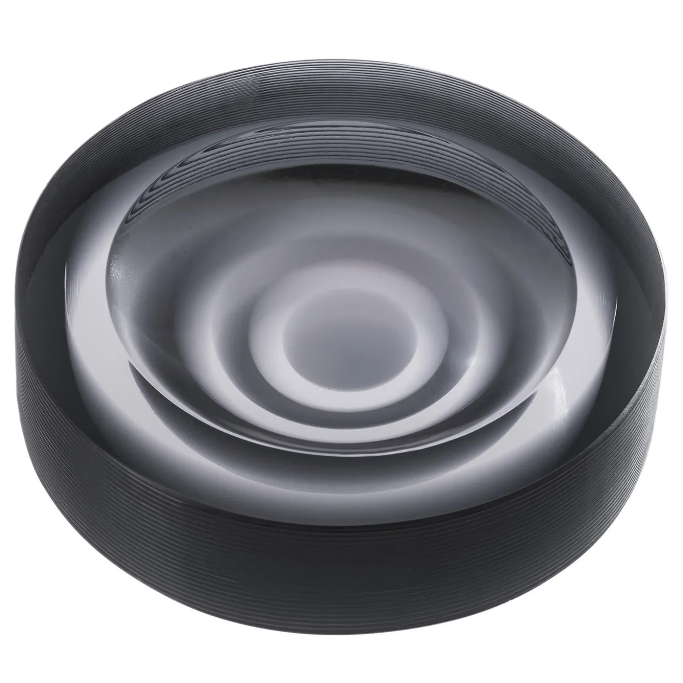 Iride Stripe Ashtray Steel Gray by Federico Peri