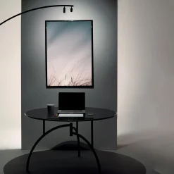 Iris Black Floor Lamp