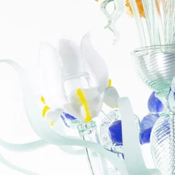 Iris Blue Small Chandelier