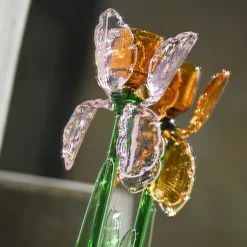 Iris Pink Glass Candleholder by Summerill & Bishop