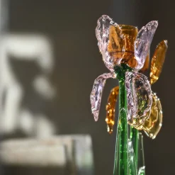 Iris Pink Glass Candleholder by Summerill & Bishop